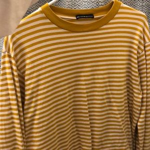 Brandy Melville Yellow Striped Long Sleeve